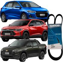 Correia Motor Alternador para GM Chevrolet Onix / Tracker / Montana - 1.0 / 1.2 12V - Aspirado / Turbo - 3 Cilindros - S Correia Motor Alternador para GM Chevrolet Onix / Tracker / Montana - 1.0 / 1.2 12V - Aspirado / Turbo - 3 Cilindros - S
