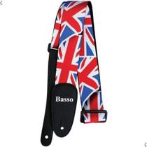 Correia P/ Guitarra Baixo Basso Bandeira Inglaterra Sf-354