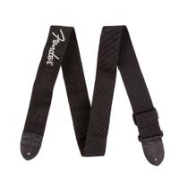 Correia Para Guitarra Baixo Violão Fender Logo Cinza Strap