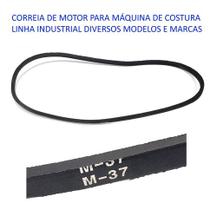 Correia para Máquina de Costura Industrial - Preta - MMK