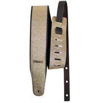 Correia para Violao Guitarra Baixo Basso Cla 45 Glitter Ouro Larga Confortavel CLA45 Ajustavel Alça
