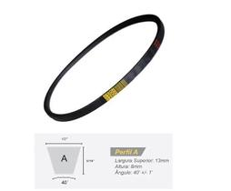 Correia perfil a75 - em v - 13mm largura superior 8mm altura Correia perfil a75 - em v - 13mm largura superior 8mm altura