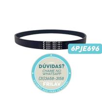 Correia Poly V 6PJE696 Multi V - Para Lavadoras Newmaq New Up 10Kg e 12Kg - Cód. WC693 - 6 Nervuras