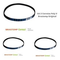 Correia Poly V Original Brastemp E Consul Ative 9kg 11kg 3 un Correia Poly V Original Brastemp E Consul Ative 9kg 11kg 3 un
