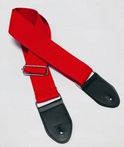 Correia Violão/Guit/Baixo 5cm Simples c/regulagem - Vermelha