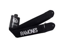 Correia Violão/Guit/Baixo Acolchoada RAMONES +Roldanas