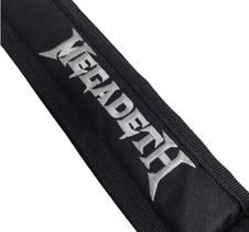 Correia Violão Guitarra e Baixo Bordada Acolchoada 7 cm Bandas Rock Correia Violão Guitarra e Baixo Bordada Acolchoada 7 cm Bandas Rock