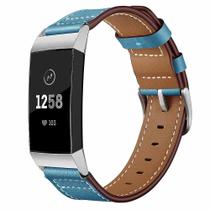 Correias de couro luxuosas da pulseira dos acessórios da substituição para a carga de Fitbit 3