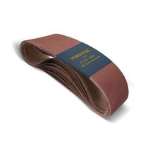 Correias de lixar POWERTEC 6 x 48 polegadas 80 Grit 10PK Óxido de alumínio