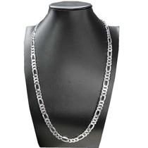 Corrente 3x1 Flat Fio 220 70cm Prata 925 Legítima Masculina