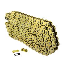 Corrente 428x118 Gold Dourada Para Cg Titan Fan Ybr Oferta Dourada P21 Resistente Forte Moto De Rua Entrega Motoboy