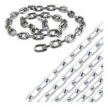 Corrente 6 Milimetro Elo Curto Galvanizado 5 Metros Garagem