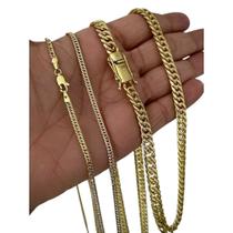Corrente 7mm Grumet Lacraia + 2mm Grumet Banhado Ouro 18K Corrente 7mm Grumet Lacraia + 2mm Grumet Banhado Ouro 18K
