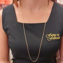 Corrente 80cm Folheado A Ouro Corrente 80cm Folheado A Ouro