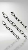 Corrente Aço Inox Elo Longo 4mm Carga 225kg Corrente Aço Inox Elo Longo 4mm Carga 225kg