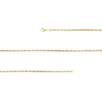 Corrente Aço Singapura 3mm Elos Oval 45cm Gold IPG Corrente Aço Singapura 3mm Elos Oval 45cm Gold IPG