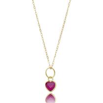Corrente Americana Feminina Ouro 18k 750 Pingente Coração Corrente Americana Feminina Ouro 18k 750 Pingente Coração