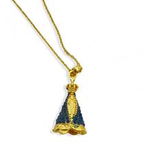 Corrente Aparecida Com Strass Dourada 3,50 Cm Corrente Aparecida Com Strass Dourada 3,50 Cm