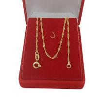 Corrente Banhada a Ouro Elo Cinga-Pura 40 Cm Bijou Art Corrente Banhada a Ouro Elo Cinga-Pura 40 Cm Bijou Art