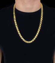 Corrente Banhado a Ouro 18k Friso S 8mm Corrente Banhado a Ouro 18k Friso S 8mm