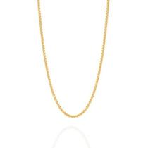 Corrente banhado ouro 3x 24k 18k e 22k unissex fina veneziana rommanel 531310 531311 531312 Corrente banhado ouro 3x 24k 18k e 22k unissex fina veneziana rommanel 531310 531311 531312