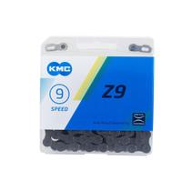 Corrente bicicleta 9v mtb speed KMC Z9 116 elos c/ power link Corrente bicicleta 9v mtb speed KMC Z9 116 elos c/ power link