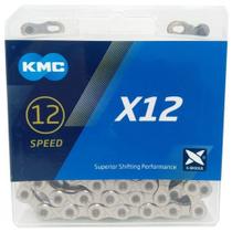 Corrente Bike Kmc X12 12v Prata 126 Elos Mtb Speed