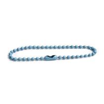 Corrente Bolinha 12cm Com Canoa Azul Para Chaveiro Tag 100 Unidades