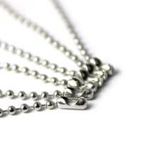 Corrente Bolinha 300 Unidades Na Cor Prata Com Canoa Colar