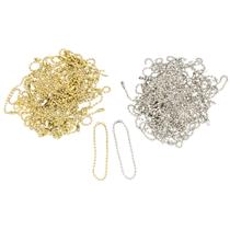 Corrente Bolinha Artesanato Prata & Dourado Tag Chaveiro Confecção