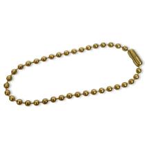 Corrente Bolinha Dourada 12cm P/ Chaveiro Com Canoa - 50 Uni Corrente Bolinha Dourada 12cm P/ Chaveiro Com Canoa - 50 Uni