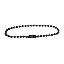 Corrente Bolinha Preta 12cm Com Canoa Para Chaveiro 100 Unidades