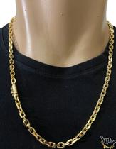 Corrente Cadeado 5mm - Banhado a Ouro 18k