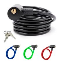 Corrente Cadeado Bicicleta Bike com Chave Reserva Trava de Aço 8 mm x 65cm Corrente Cadeado Bicicleta Bike com Chave Reserva Trava de Aço 8 mm x 65cm