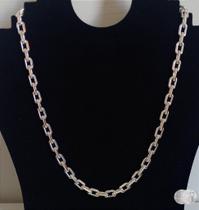 Corrente Cadeado com Fecho Gaveta em Prata 925 - 10mm de Largura e 70cm de Comprimento Corrente Cadeado com Fecho Gaveta em Prata 925 - 10mm de Largura e 70cm de Comprimento