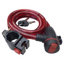 Corrente Cadeado Trava de Bicicleta Moto Estepe Antifurto Universal 1,2 Metros Com 2 Chaves