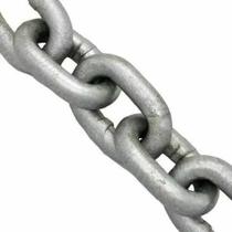 Corrente Calibrada Din 766 Aço 1050 Galvanizado A Fogo 6 Mm 25 Metros