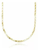 Corrente Carrier Cubinho 1,5mm Banho Ouro 18k