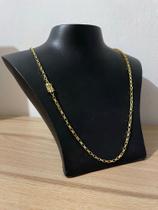 Corrente cartiier tijolinho 4mm Banhado a ouro 18k + Verniz. WA joias Corrente cartiier tijolinho 4mm Banhado a ouro 18k + Verniz. WA joias