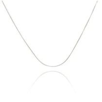 Corrente Choker Prata Maciça 925 32 Cm A 40 Cm
