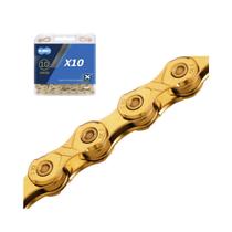 Corrente Ciclismo Speed KMC X10 Gold 116 Power Link 559R 10V Corrente Ciclismo Speed KMC X10 Gold 116 Power Link 559R 10V