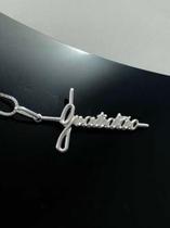 Corrente Colar C/ Pingente Gratidão 40 Cm Prata Legítima 925 Corrente Colar C/ Pingente Gratidão 40 Cm Prata Legítima 925
