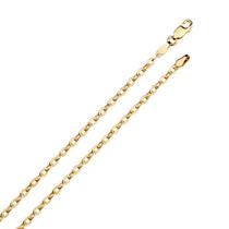 Corrente Colar Cordão Bailarina Diamantada Em Ouro 18k 2,80mm