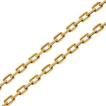 Corrente Colar Cordão Feminino Cadeado Curta Ouro 18k 2,60mm