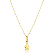 Corrente Colar Cordão Feminino Com Pingente Estrela Mini Ouro 18k Corrente Colar Cordão Feminino Com Pingente Estrela Mini Ouro 18k