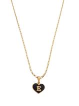 Corrente Colar Cordão Feminino Pingente Coração Paz e Amor Letra Inicial E Personalizado Banhado Em Ouro 18k.