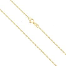 Corrente Colar Cordão Ouro 18k Singapura 45cm Corrente Colar Cordão Ouro 18k Singapura 45cm