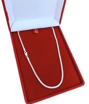 Corrente Colar de Prata 925 Feminina Legítima Lacraia 45cm