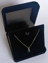 CORRENTE COLAR DE PRATA 925 PONTO DE LUZ 45cm VENEZA VERDE CORRENTE COLAR DE PRATA 925 PONTO DE LUZ 45cm VENEZA VERDE