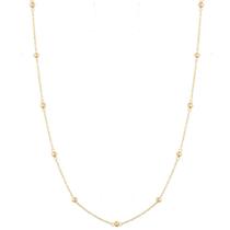 Corrente Colar Gargantilha Bolinhas Ouro 18k 750